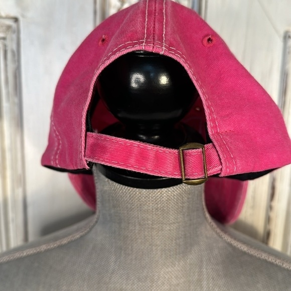 Beach Crazy Pink Distressed 100% comfort Cotton Baseball Cap Adjustable - Picture 3 of 8